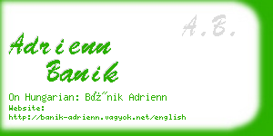 adrienn banik business card